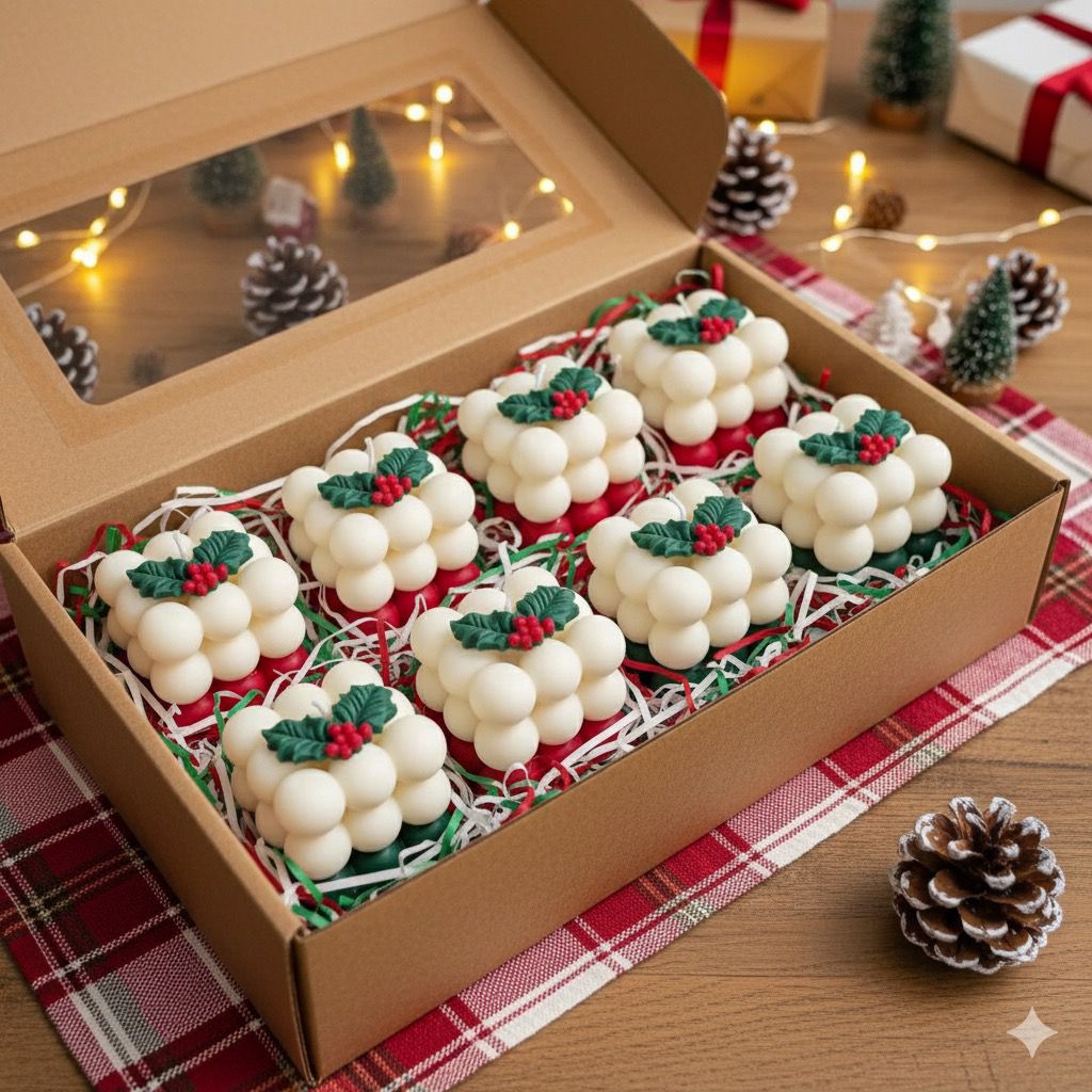 🎁Colección "Luz de Navidad" - Velas Aromáticas de Coco🎁